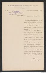 k.k. naturhistorisches Hofmuseum, Intendanzakten 1885-1896 (Hauer), Aktenzahl Z.653/1891, Seite 1